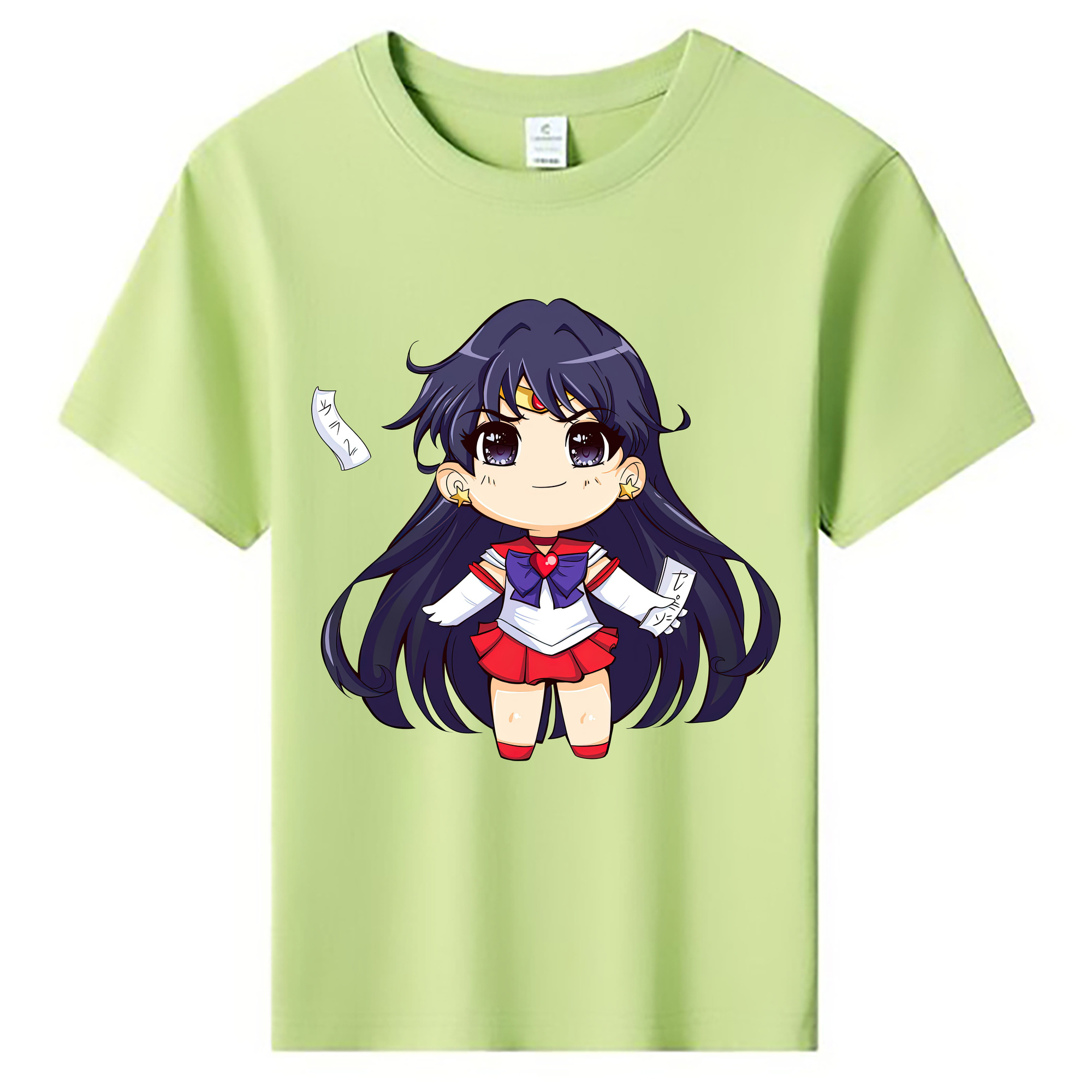 （画像用） 美少女戦士セーラームーン 火野レイ ひの レイ Sailor Moon Hino Rei （セーラーマーズ,Sailor Mars） 綿100％キッズTシャツ（フロントプリント）